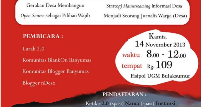 Blogger Banyumas Diundang UGM blogger banyumas ke komunikasi fisip ugm yogyakarta