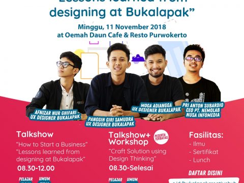 blogger banyumas du Digital Design Workshop bersama Bukalapak